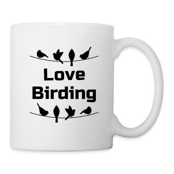 Love Birding Birdwatcher Bird Lover Birdwatching - Mug blanc - blanc - Droite