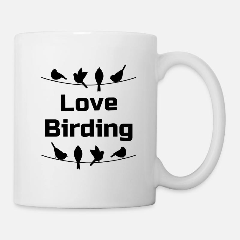 Love Birding Birdwatcher Bird Lover Birdwatching - Mug - white