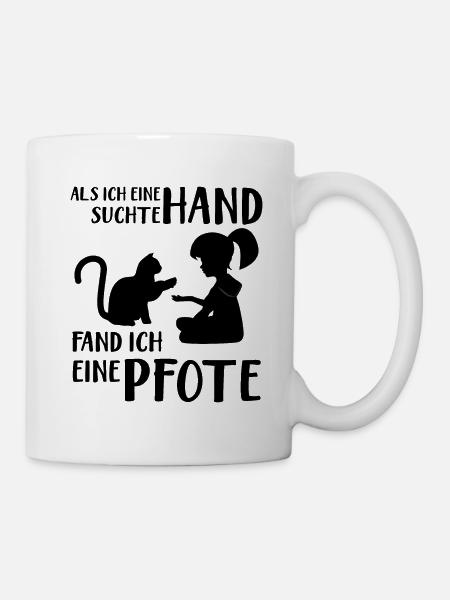 Katzen Spruch Geschenk Geschenkidee - Tasse - Weiß