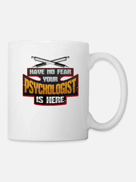 Psychologie Haben Sie keine Angst Ihr Psychologe ist hier - Kop/krus - hvid