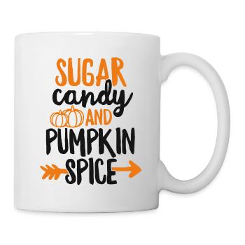 Sugar Candy And Pumpkin Spice TShirt Fall - Mug - white - Right