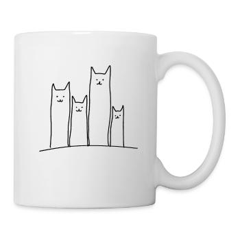 Drôle de chat Maine Coon Perse cadeau de la maison - Mug blanc - blanc - Droite