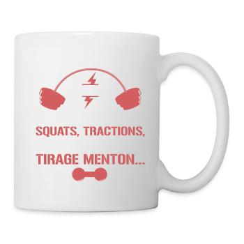 Musculation - Je peux pas - Mug blanc - blanc - Droite