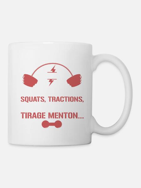 Musculation - Je peux pas - Mug blanc - blanc