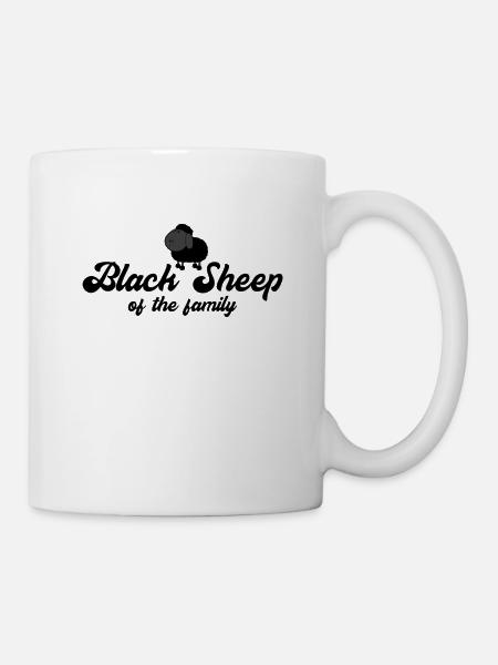 Black Sheep Of The Family | Schwarzes Schaf Humor - Tasse - Weiß