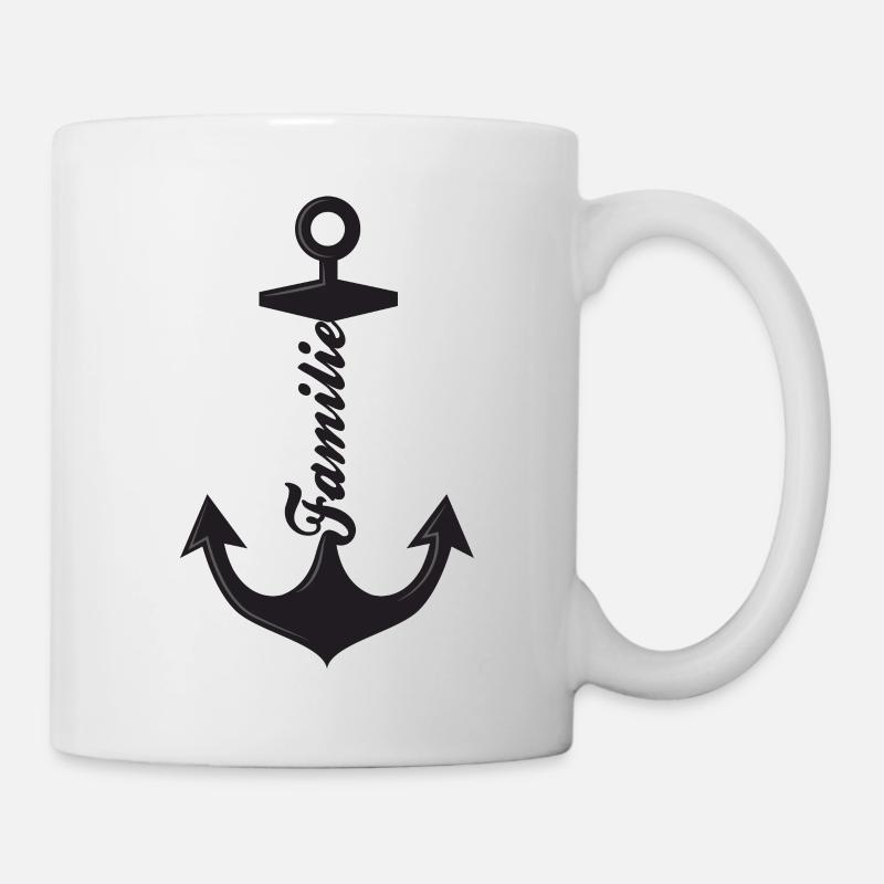 Familie Anker Geschenkidee Geschenk - Tasse - Weiß