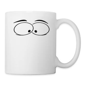 Yeux drôles - Mug blanc - blanc - Droite