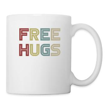 Kostenlose Umarmungen / Free Hug - Tasse - Weiß - Rechts
