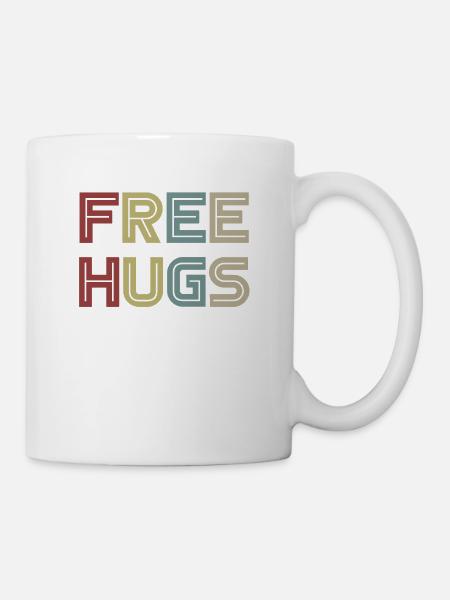 Free Hugs / Free Hug - Mug blanc - blanc