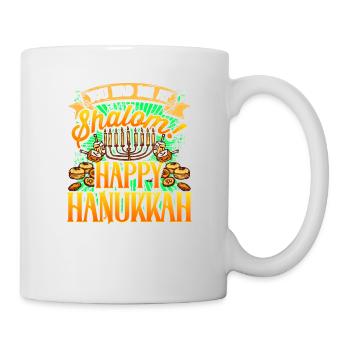 Hanukkah You Had me at Shalom Happy Hanukkah - Mug - white - Right