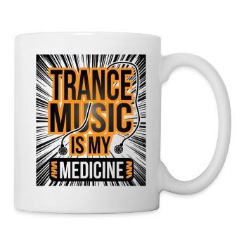 Trance Musik Geschenk Geschenkidee - Tasse - Weiß - Rechts
