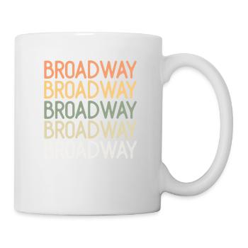 Retro BROADWAY | T-shirt de théâtre musical - Mug blanc - blanc - Droite