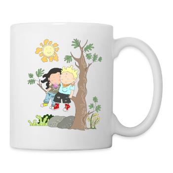 gros amour cher couple cadeau chemise - Mug blanc - blanc - Droite