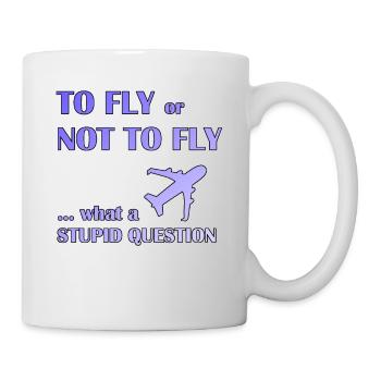To fly or not fly pilot - Mug - white - Right