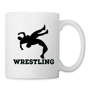 wrestling - Tasse - Weiß - Rechts