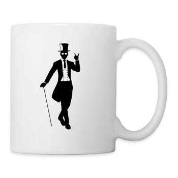 Gentleman Hipster - Tasse - Weiß - Rechts