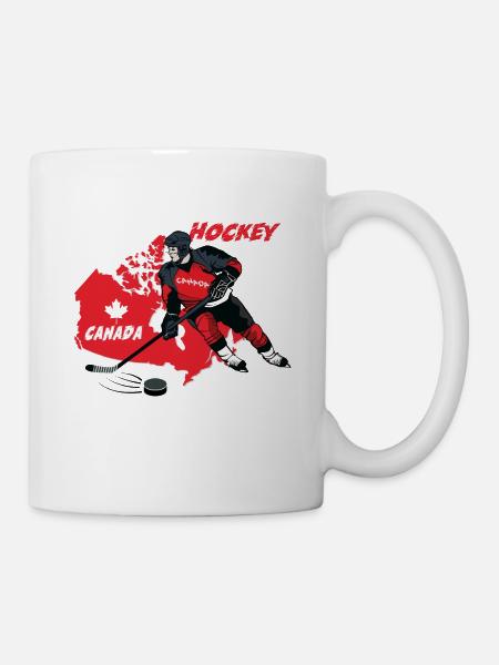 Hockey Kanada Eishockey Geschenk - Tasse - Weiß