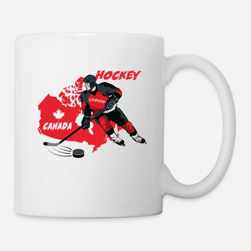 Hockey Kanada Eishockey Geschenk - Tasse - Weiß