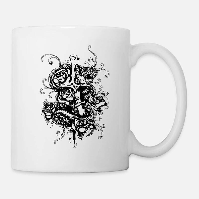 Schlange - Tasse - Weiß