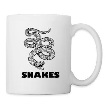 Schlange - Tasse - Weiß - Rechts