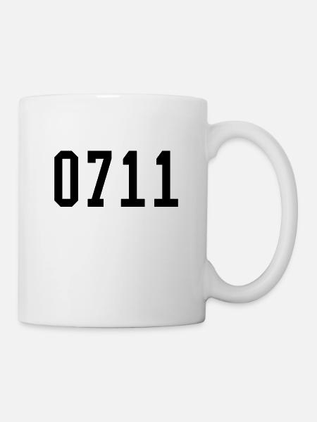 0711 Crew - Tasse - Weiß