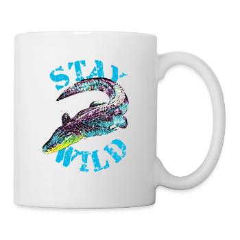 Krokodil - Tasse - Weiß - Rechts