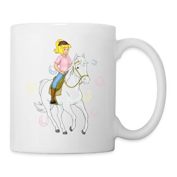 Bibi und Tina Bibi am Springreiten - Tasse - Weiß - Rechts
