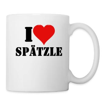 I Love Spaetzle - Tasse - Weiß - Rechts