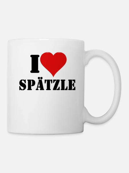 I Love Spaetzle - Tasse - Weiß