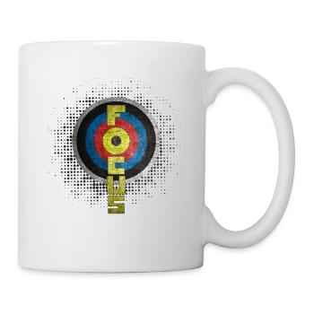 tir à l'arc - Mug blanc - blanc - Droite