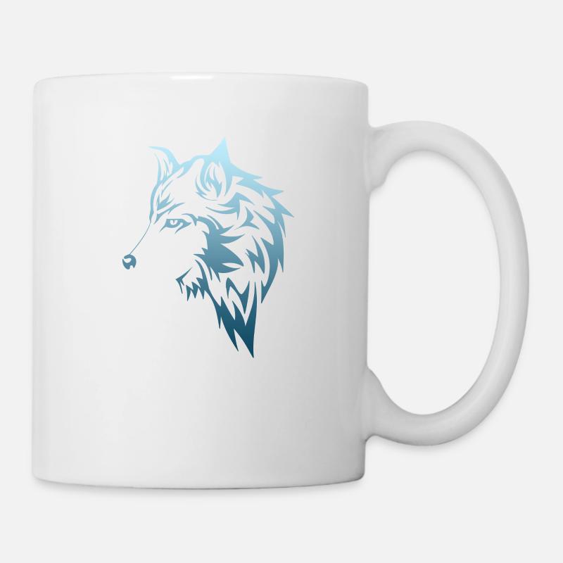 Wolf - Tasse - Weiß