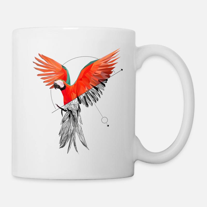 Papagei - Tasse - Weiß