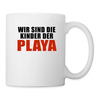 Wir Sind Die Kinder Der Playa - Tasse - Weiß - Rechts