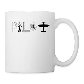 Cadeau pilote pilotes - Mug blanc - blanc - Droite