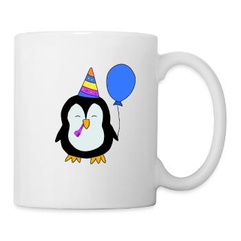 Geburtstag Birthday Pinguin - Tasse - Weiß - Rechts
