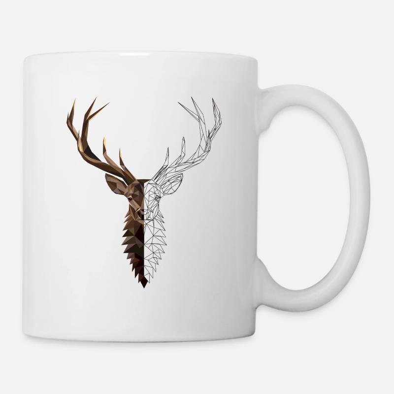 Hirsch - Tasse - Weiß