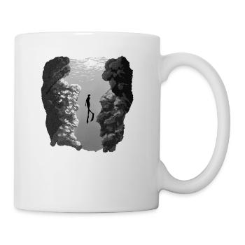 Taucher Geschenk Diving tauchen Sport - Tasse - Weiß - Rechts