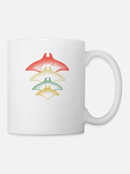 Rochen Manta Ray Taucher Geschenk - Tasse - Weiß