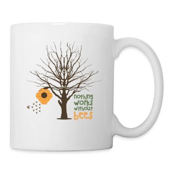Beekeeper bee bee honey saying - Mug - white - Right