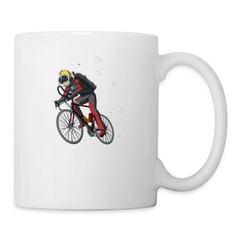 Cycliste Diver Gift Diving - Mug blanc - blanc - Droite