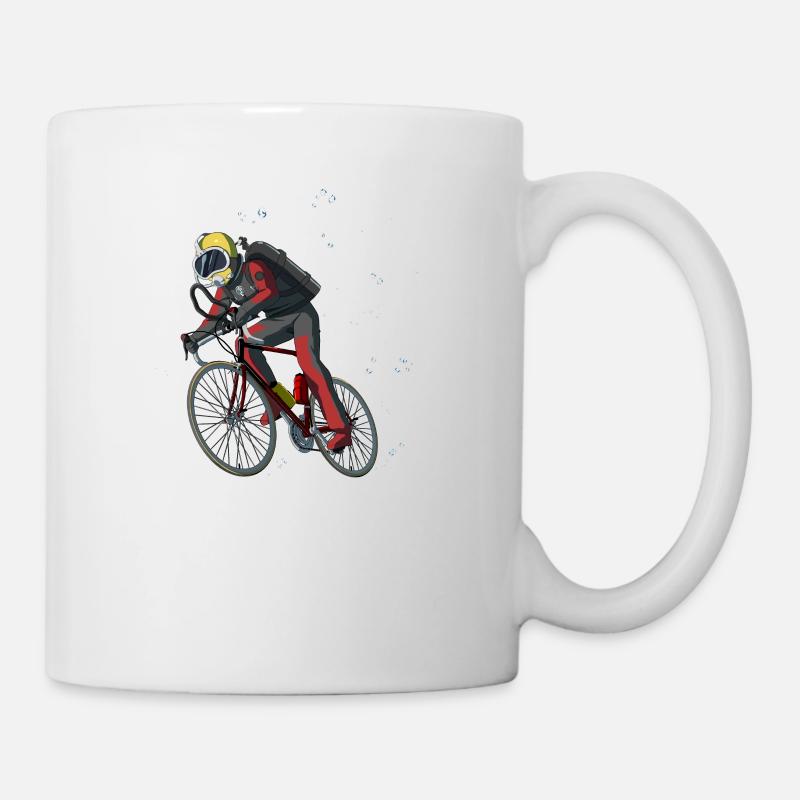 Cycliste Diver Gift Diving - Mug blanc - blanc
