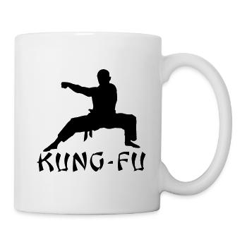 kung fu geschenkshirt - Tasse - Weiß - Rechts