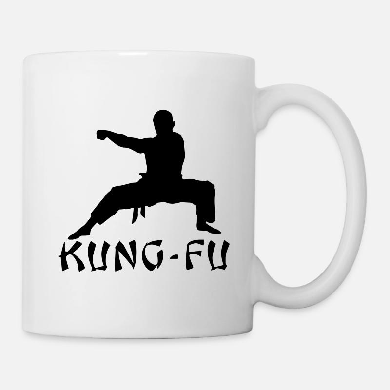 kung fu geschenkshirt - Tasse - Weiß