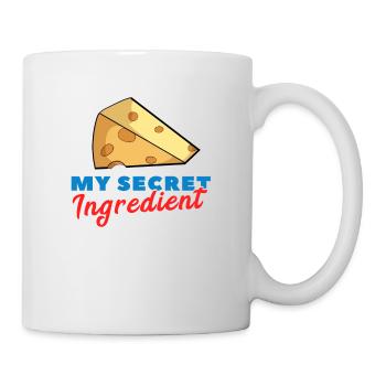 Amoureux du fromage ingrédient fromager cadeau Gouda Emmental - Mug blanc - blanc - Droite