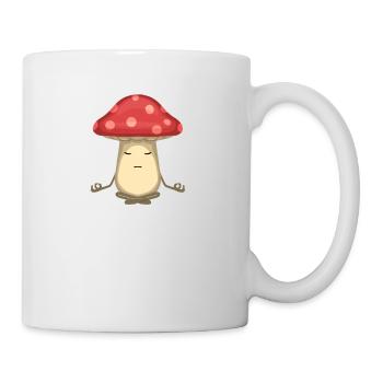 Om meditation fly agaric mushroom Gift Idea - Mug - white - Right