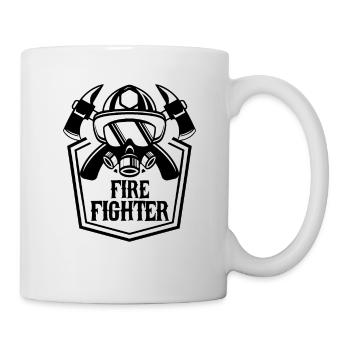 Fire Fighter Fireman Fire Axe First Responder - Mug blanc - blanc - Droite