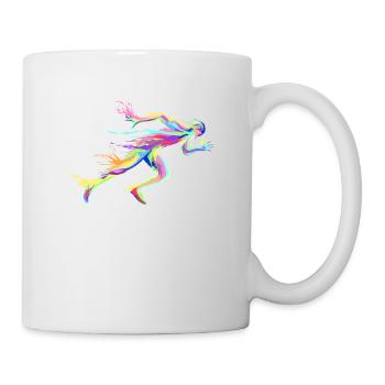 Sprinter Sprint Läufer Laufen Joggen Sport - Tasse - Weiß - Rechts