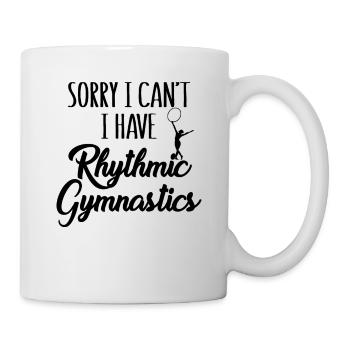Turner Tut mir leid, ich kann keine rhythmische Gymnastik haben - Tasse - Weiß - Rechts