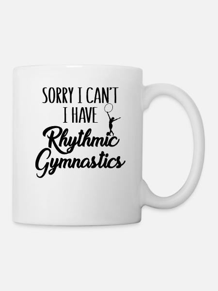 Gymnastes Désolé je ne peux pas avoir de gymnastique rythmique - Mug blanc - blanc
