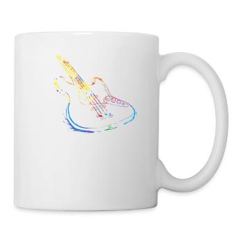 Gitarre Musiker Geschenkidee für Gitarristen - Tasse - Weiß - Rechts